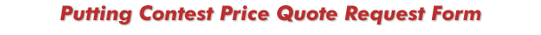 Putting Contest Coverage Pricing