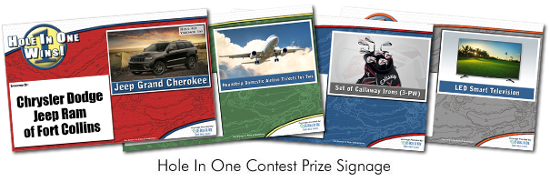 Sample Prize Signs