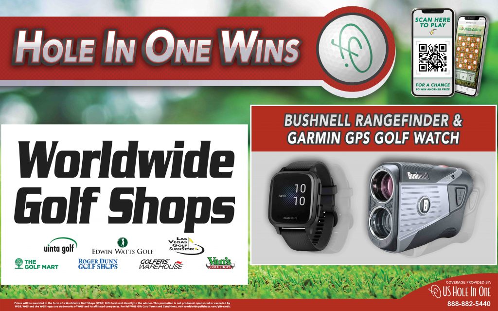 Hole In One Bonus Prize Contest Sign